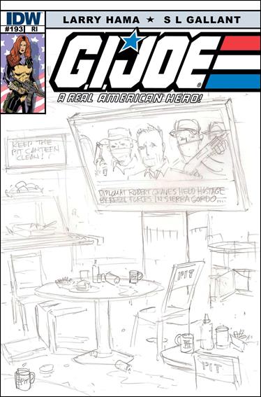 G.I. Joe: A Real American Hero issue 193-B Larry Hama 1:10 Sketch Cover