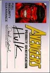 Avengers Priority Identification (Promo) card nn10 Red Hulk