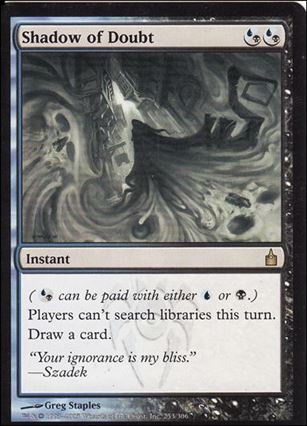 Magic the Gathering: Ravnica (Base Set)  card 253 Shadow of Doubt