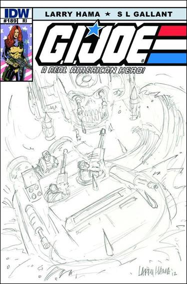 G.I. Joe: A Real American Hero issue 189-B Larry Hama 1:10 Sketch Cover