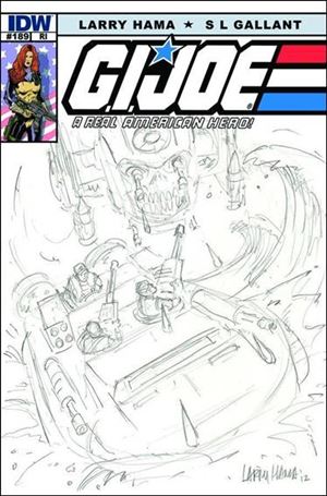 G.I. Joe: A Real American Hero issue 189-B Larry Hama 1:10 Sketch Cover