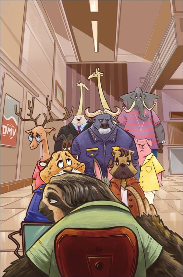 Zootopia (2025) issue 3-I Alessandro Ranaldi Virgin 1:15 Cover