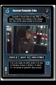 Star Wars: Dagobah Limited (Base Set) card 14 Lieutenant Commander Ardan