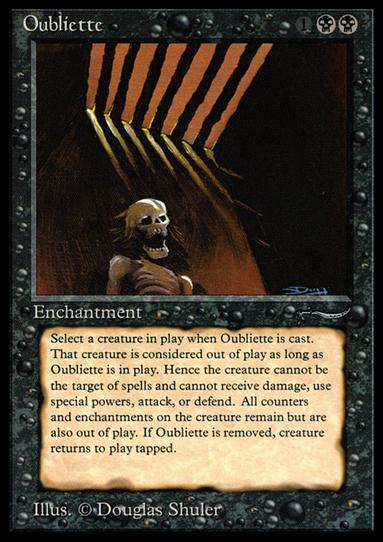 Magic the Gathering: Arabian Nights (Base Set) card 31 Oubliette