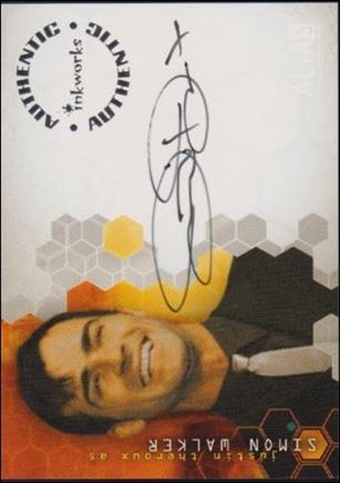 Alias: Season Three (Autograph Subset) card A27 Justin Theroux as Simon Walker