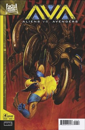 Aliens vs. Avengers issue 4-C Erik M. Gist 1:25 Cover