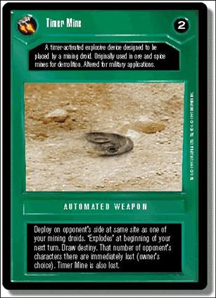 Star Wars: Premiere Limited (Base Set) card 152 Timer Mine