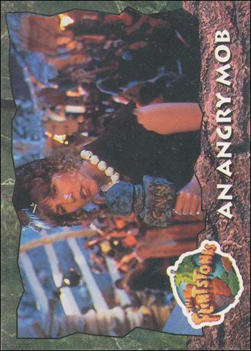 Flintstones: The Movie (Base Set) card 57 An Angry Mob