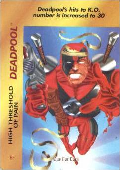 Marvel OverPower (Base Set) card nn81 Deadpool: High Threshold of Pain