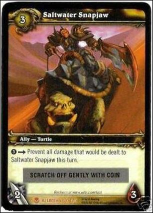 World of Warcraft: Heroes of Azeroth (Loot Subset) card 2 Saltwater Snapjaw