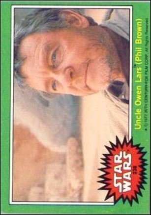 Star Wars: Series 4 (Base Set) card 238 Uncle Owen Lars (Phil Brown)