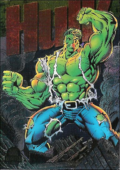 Marvel Universe: Series 5 (Power Blast Subset) card 5 Hulk (Rainbow Foil)