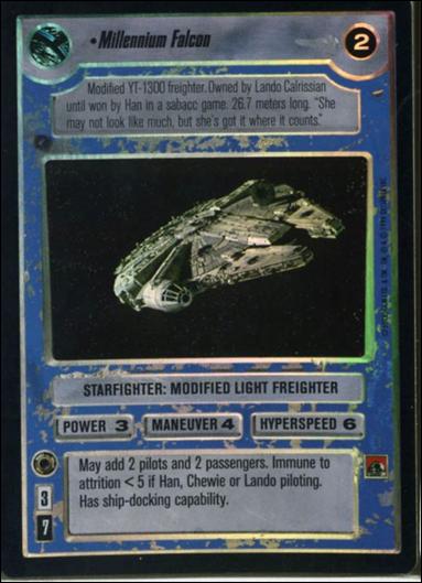 Star Wars: Reflections: A Collector's Bounty (Base Set) card 108 Millenium Falcon