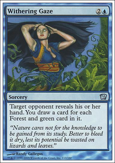 Magic the Gathering: 9th Edition (Base Set) card 113 Withering Gaze
