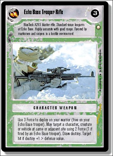 Star Wars: Special Edition Limited (Base Set) card 320 Echo Base Trooper Rifle