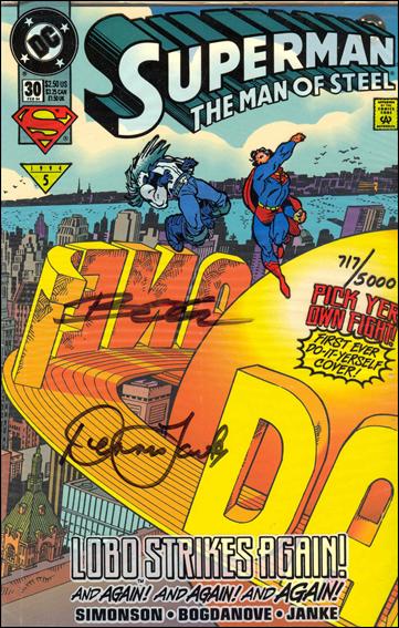 Superman: The Man of Steel issue 30-F Catch a Star Bag (Signed Bogdanove & Janke) 1/5000