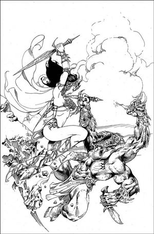 Dejah Thoris (2019) issue 11-H Roberto Castro 1:11 Black & White Virgin Cover