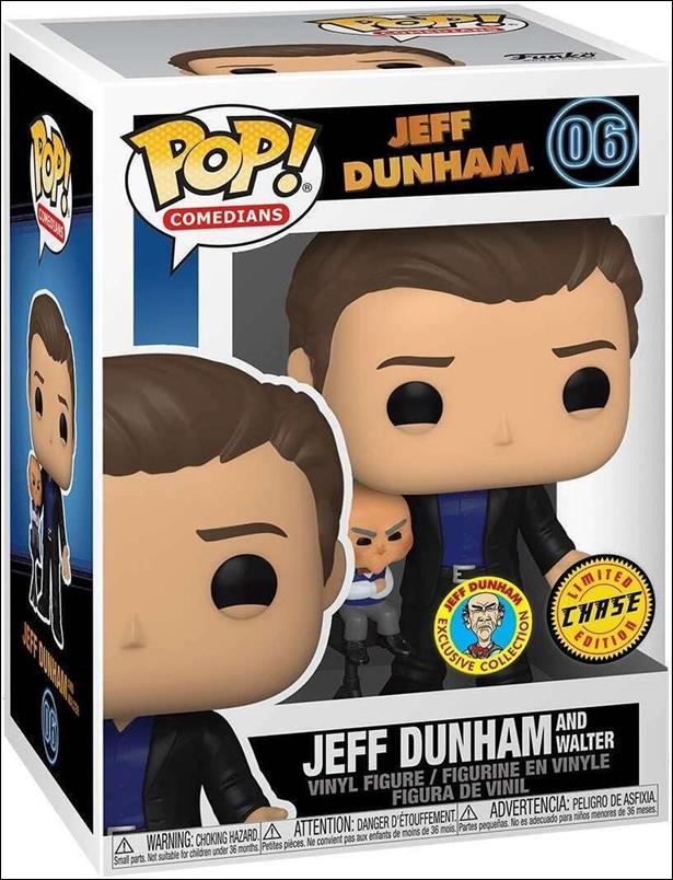 POP! Comedians figure 6-B Jeff Dunham and Walter (Black Jacket) Chase
