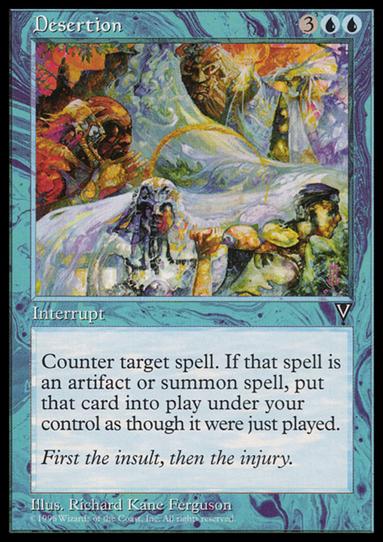Magic the Gathering: Visions (Base Set) card 30 Desertion