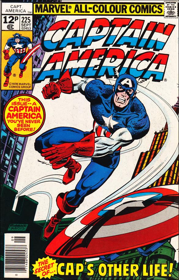 Captain America (1968) issue 225-B UK Price Cover