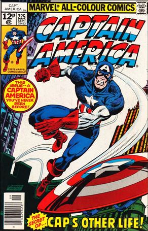 Captain America (1968) issue 225-B UK Price Cover