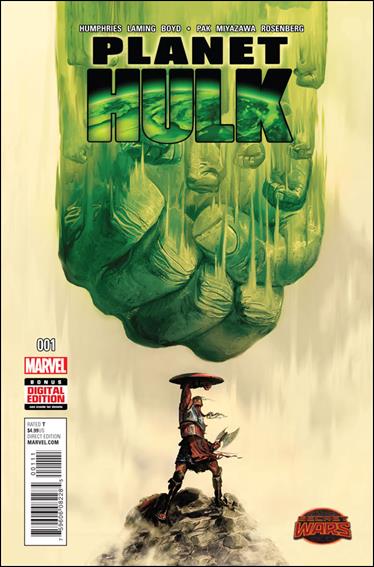 Planet Hulk issue 1 Michael Del Mundo Cover