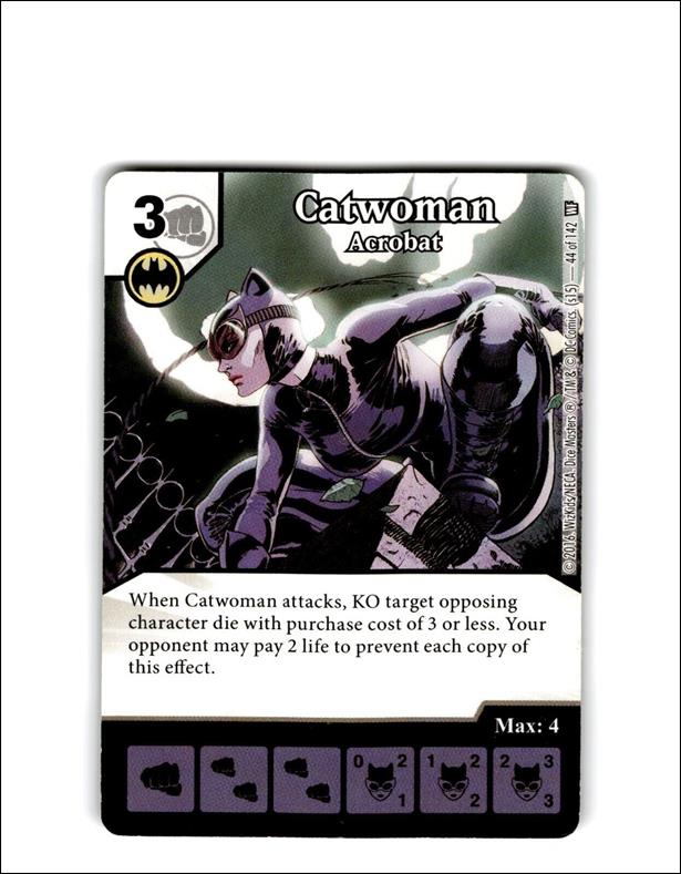 DC Comics Dice Masters World's Finest card 44 Catwoman: Acrobat