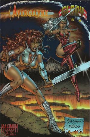 Avengelyne/Glory issue 1-C Holofoil Refractor Chromium Cover