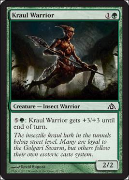 Magic the Gathering: Dragon's Maze (Base Set) card 42 Kraul Warrior 