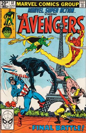 Marvel Super Action (1977) issue 32-B UK Price Cover