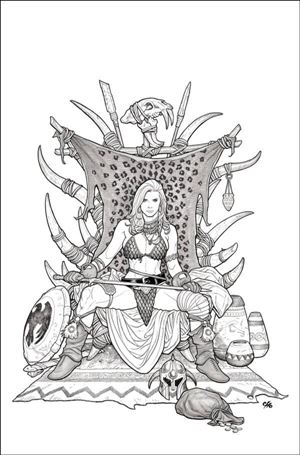 Savage Red Sonja issue 4-I Frank Cho 1:20 Line Art Virgin Cover