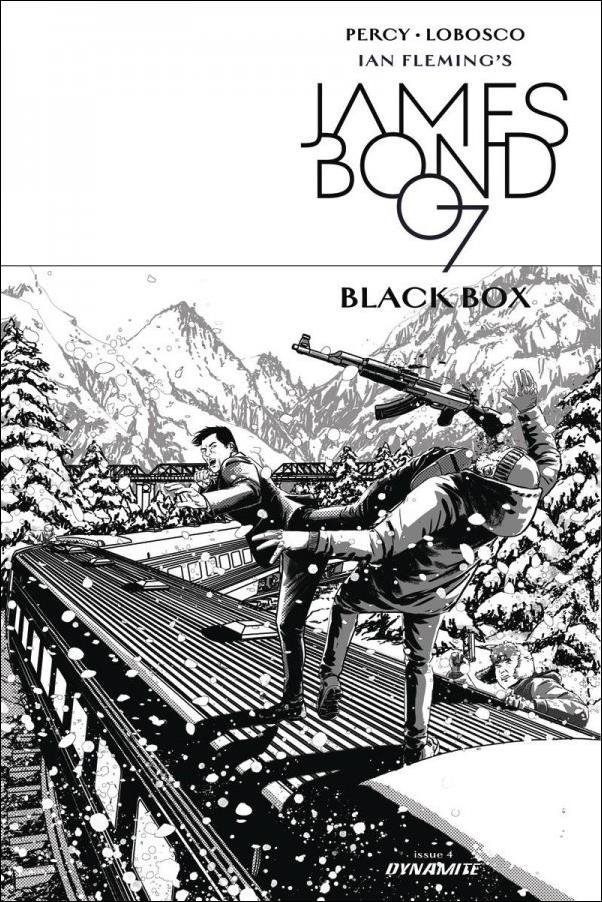James Bond: Black Box issue 4-D Jason Masters Black & White 1:10 Cover