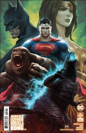 Justice League vs. Godzilla vs. Kong issue 7-E Kendrick Lim 1:50 Cardstock Cover