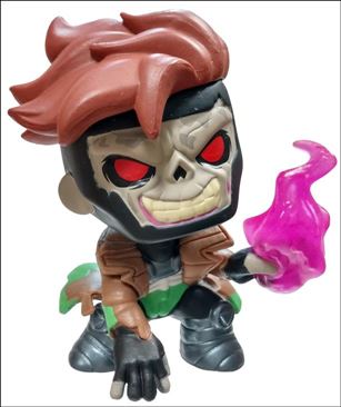 Marvel Zombies Mystery Minis figure 8-C Gambit  Glow-In-The-Dark  Gamestop Exclusive