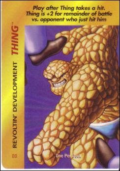 Marvel OverPower (Base Set) card nn212 Thing: Revoltin' Development