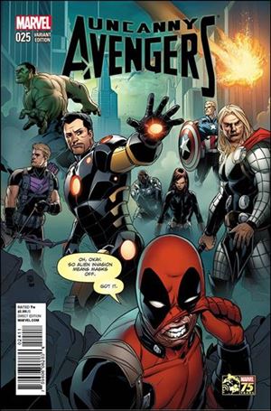 Uncanny Avengers (2012) issue 25-B Khoi Pham 1:25 Deadpool 75th Anniversary Cover