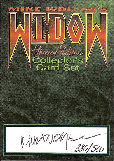 Widow Special Edition Collector's Card Set (1997) card nn Header Card (signed & numbered by Wolfer) 1/500