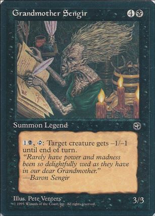 Magic the Gathering: Homelands (Base Set) card 50 Grandmother Sengir