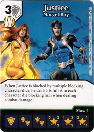 Marvel Dice Masters Civil War card 82 Justice: Marvel Boy
