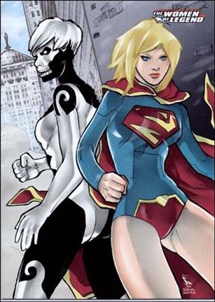 Women of Legend (Base Set) card 48 Supergirl & Silver Banshee