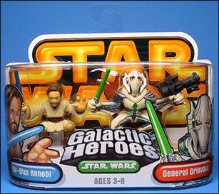 Star Wars: Galactic Heroes figure 17 Obi-Wan Kenobi and General Grievous
