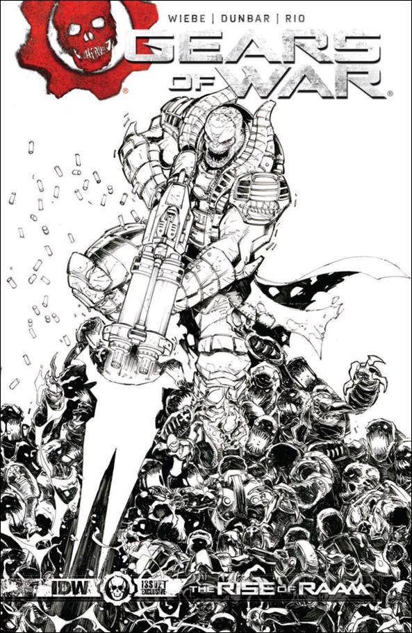 Gears of War: The Rise of RAAM issue 1-E Max Dunbar Black and White Cover