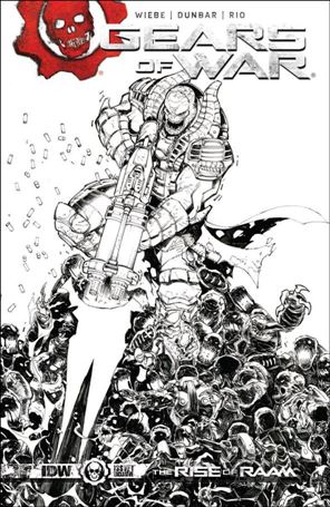 Gears of War: The Rise of RAAM issue 1-E Max Dunbar Black and White Cover