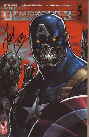 Ultimates 3 issue 5-C DF Ultron Cover (Signed by Jeph Loeb) 1/120