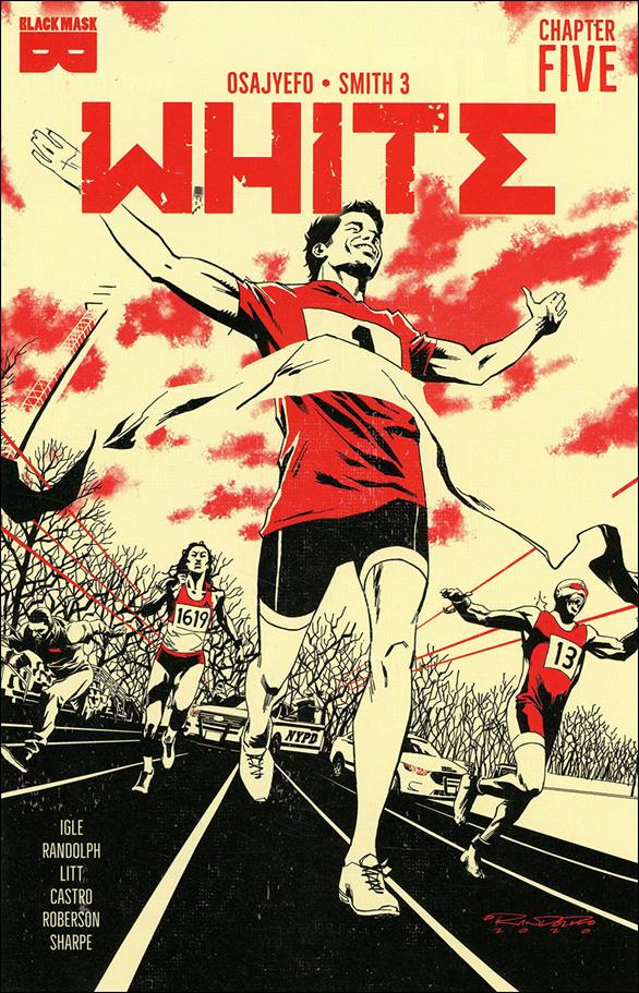 White (2021) issue 5-B Second Printing Cover