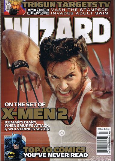 Wizard: The Comics Magazine issue 139 Hugh Jackman as Wolverine Photo Cover