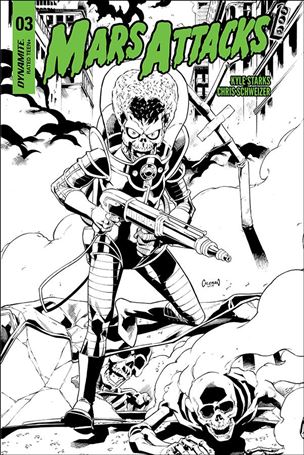 Mars Attacks (2018) issue 3-G Ruairi Coleman 1:20 Black & White Cover