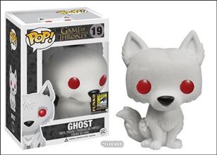POP! Game of Thrones figure 19-C Ghost (Flocked) SDCC Exclusive