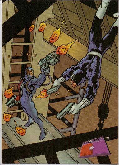 Marvel vs WildStorm (Base Set) card 35 Battalion vs Bullseye