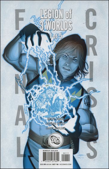Final Crisis: Legion of Three Worlds issue 1-B George Perez "Lightning Lad Icon" Cover
